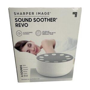 SHARPER IMAGE Sound Soother Revo White Noise Machine NIB Open Box SLEEP TIMER